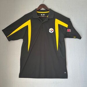 NFL Pittsburgh Steelers Team Apparel‎ Polo Shirt Football Fan Gear Athleisure M